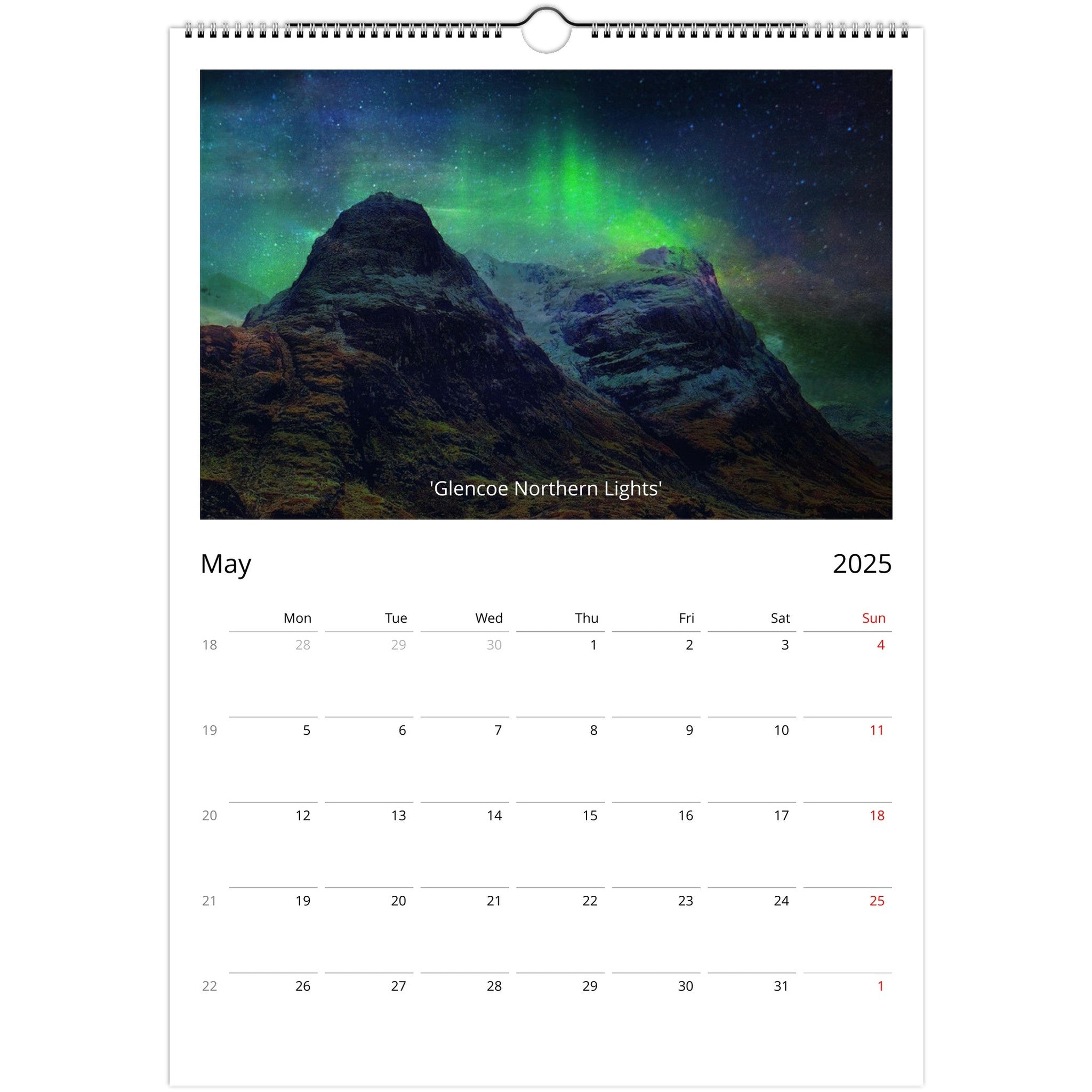 2025 A3 Art Calendar | Hunter Scottish Artist | Hunter Scottish Artist | Paintings, Prints, Homeware and Art Gifts From Scotland By Scottish Artist Kevin Hunter