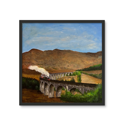 Glenfinnan Viaduct Framed Photo Tile | Scottish Art Gifts