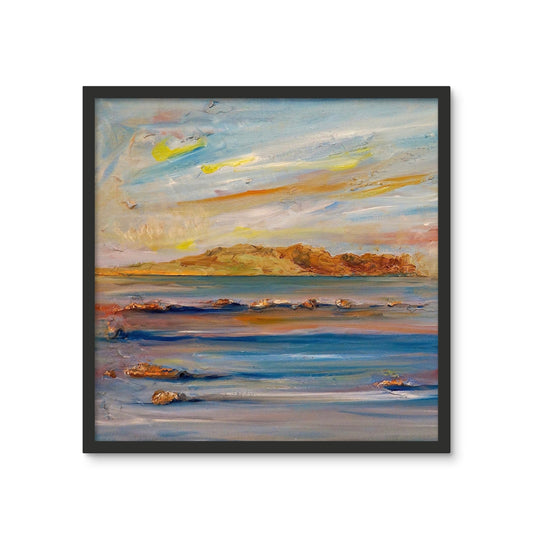 Tiree Dawn Framed Art Tile | Scottish Art Gifts