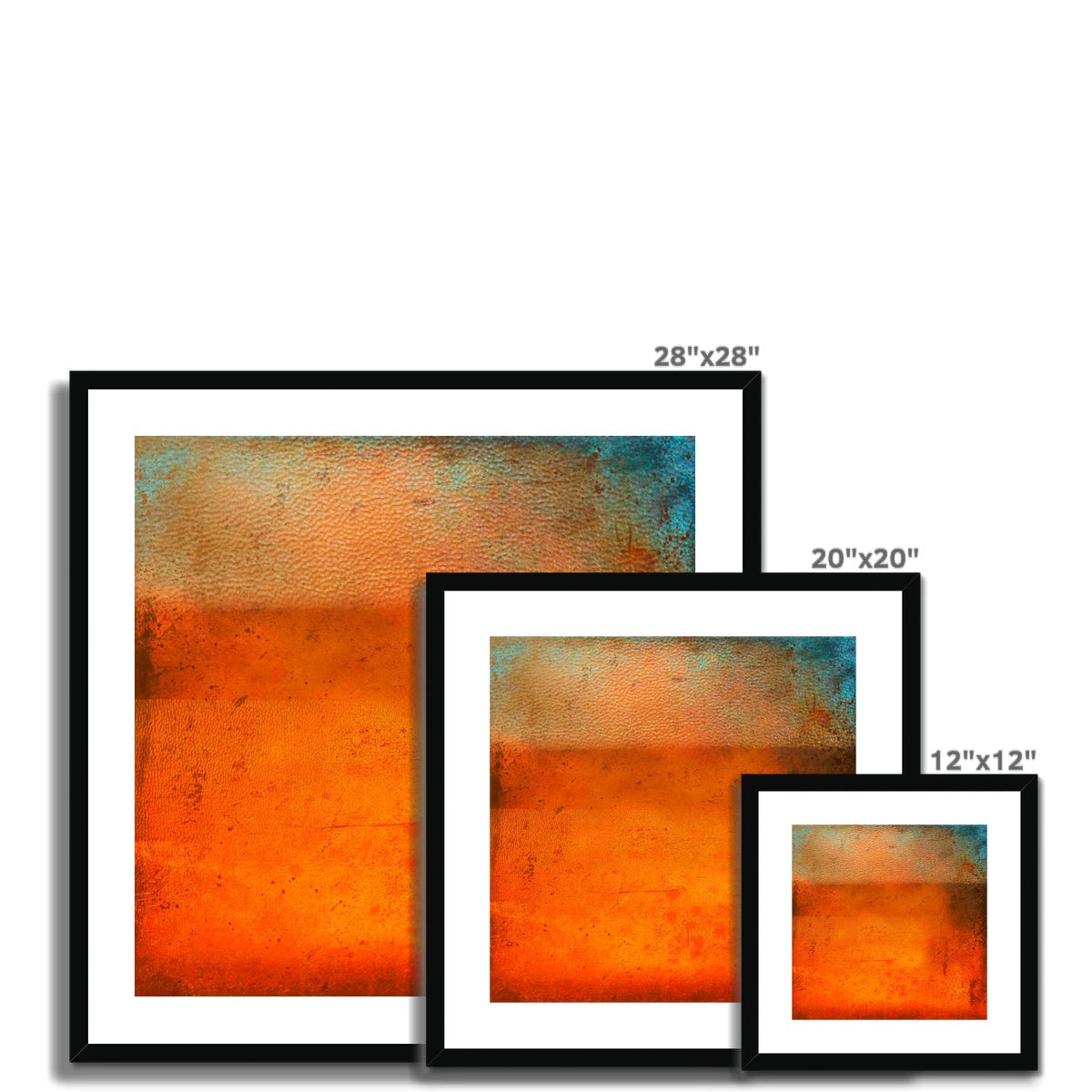 Sunset Horizon Abstract Painting | Framed & Mounted Prints From Scotland-Framed & Mounted Prints-Abstract & Impressionistic Art Gallery-Paintings, Prints, Homeware, Art Gifts From Scotland By Scottish Artist Kevin Hunter