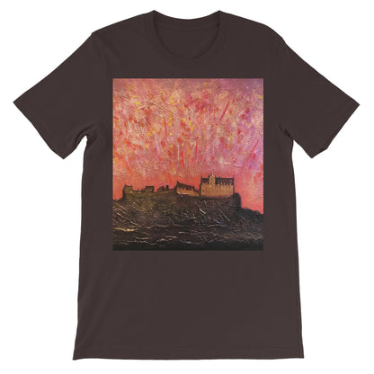 Edinburgh Castle Fireworks Unisex Short Sleeve T-Shirt | Scottish Art Gifts