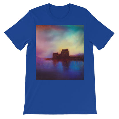 Eilean Donan Castle Sunset Unisex Short Sleeve T-Shirt | Scottish Art Gifts