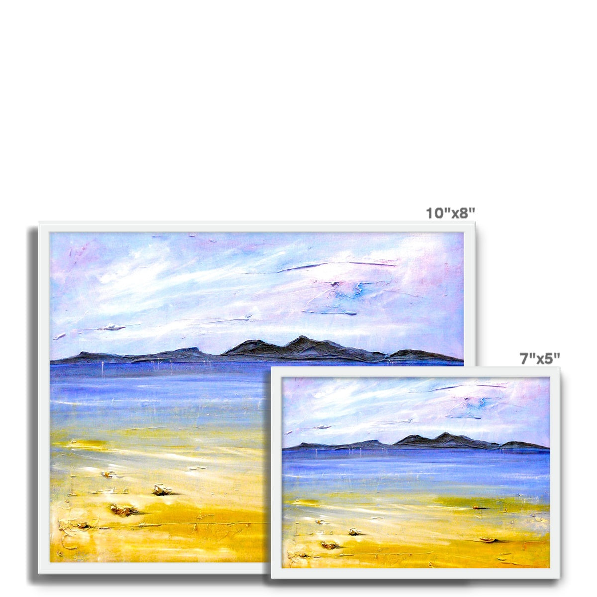 Camusdarach Beach Arisaig Framed Art Tile | Scottish Art Gifts