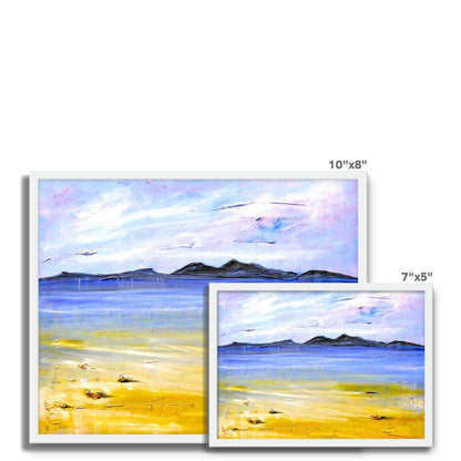 Camusdarach Beach Arisaig Framed Art Tile | Scottish Art Gifts