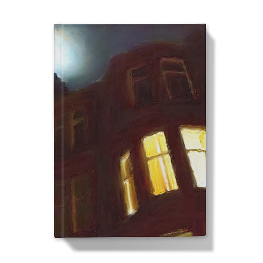 A Moonlit Tenement Hardback Journal | Scottish Art Gifts