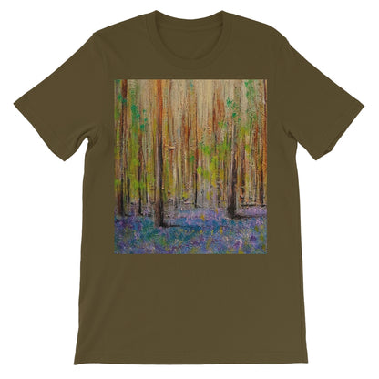 Highland Bluebells Unisex Short Sleeve T-Shirt | Scottish Art Gifts