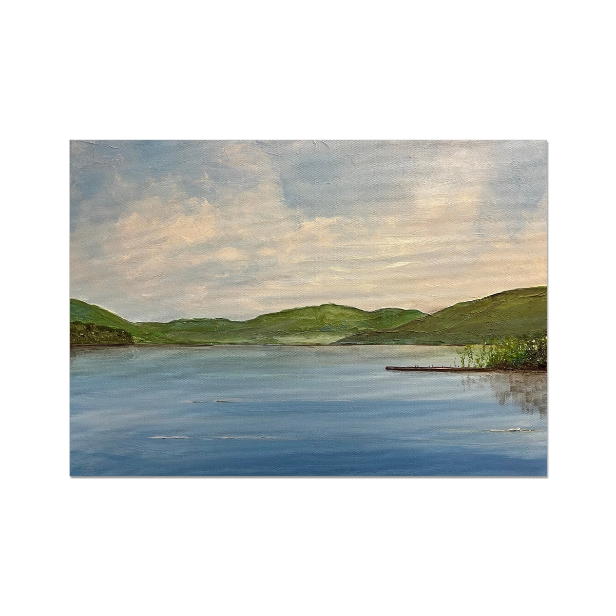 Loch Tay ii Painting | Fine Art Prints From Scotland-Fine art-Scottish Lochs & Mountains Art Gallery-A2 Landscape-Paintings, Prints, Homeware, Art Gifts From Scotland By Scottish Artist Kevin Hunter