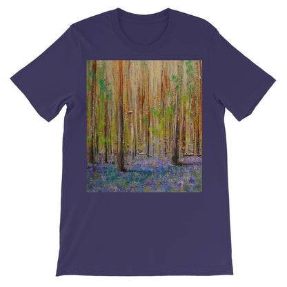 Highland Bluebells Unisex Short Sleeve T-Shirt | Scottish Art Gifts