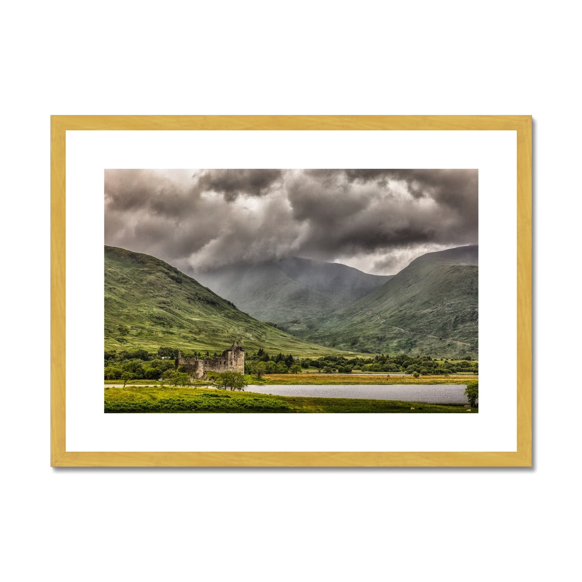 Kilchurn Castle Loch Awe Scottish Landscape Photography | Antique Framed & Mounted Prints From Scotland