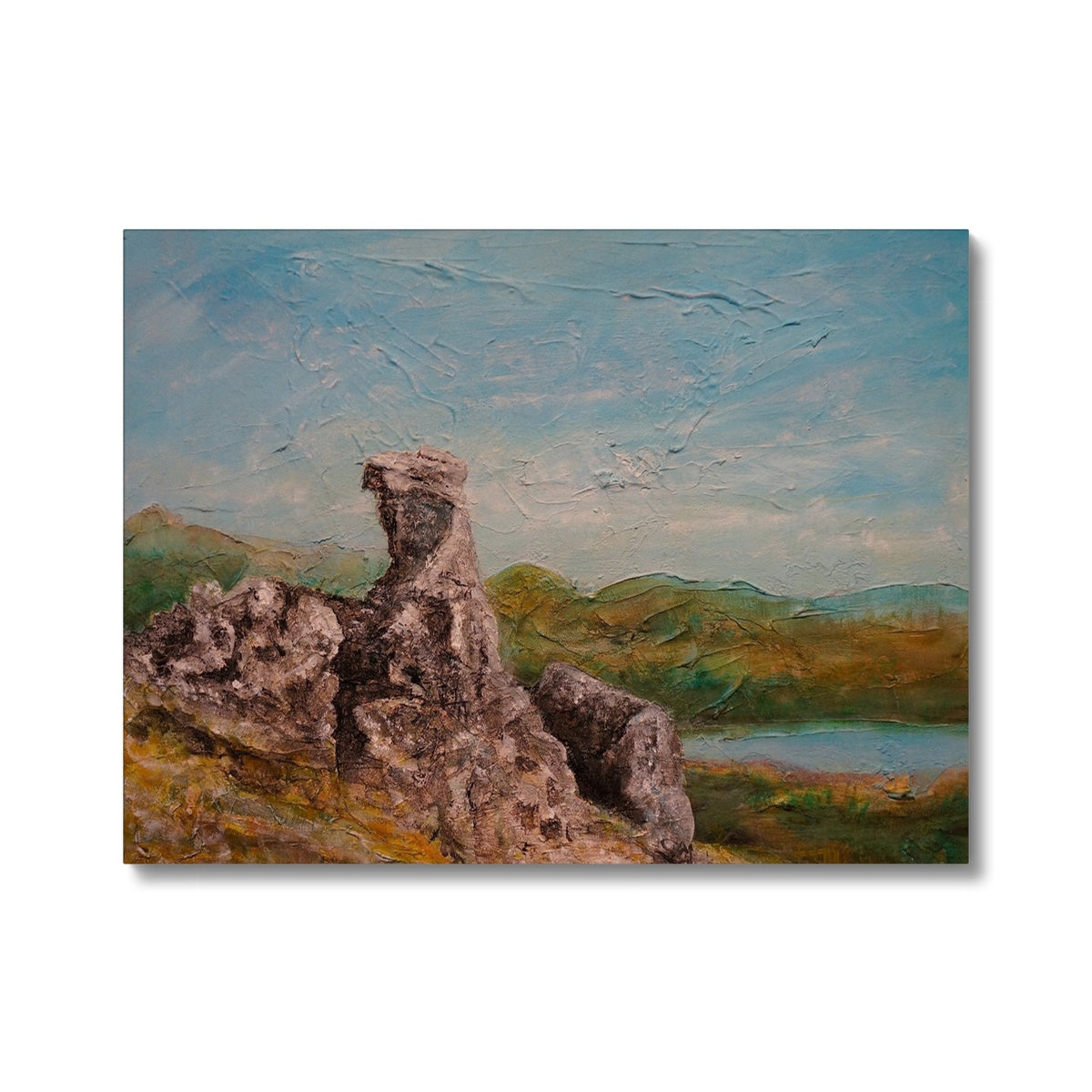 The Cobbler ii Painting | Canvas From Scotland-Contemporary Stretched Canvas Prints-Scottish Lochs & Mountains Art Gallery-24"x18"-Paintings, Prints, Homeware, Art Gifts From Scotland By Scottish Artist Kevin Hunter