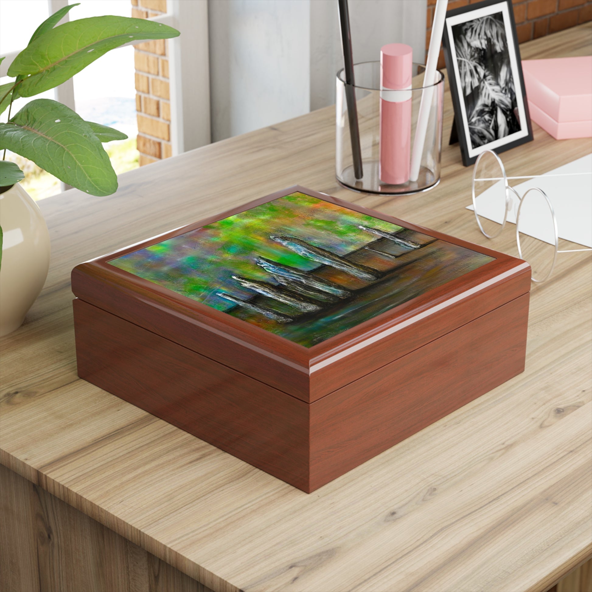 Callanish Northern Lights Jewellery Box | Scottish Art Gifts