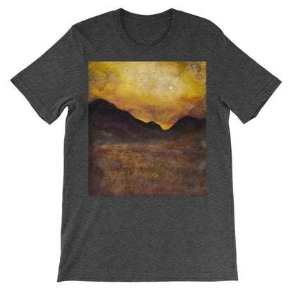 Glencoe Moonlight Unisex Short Sleeve T-Shirt | Scottish Art Gifts
