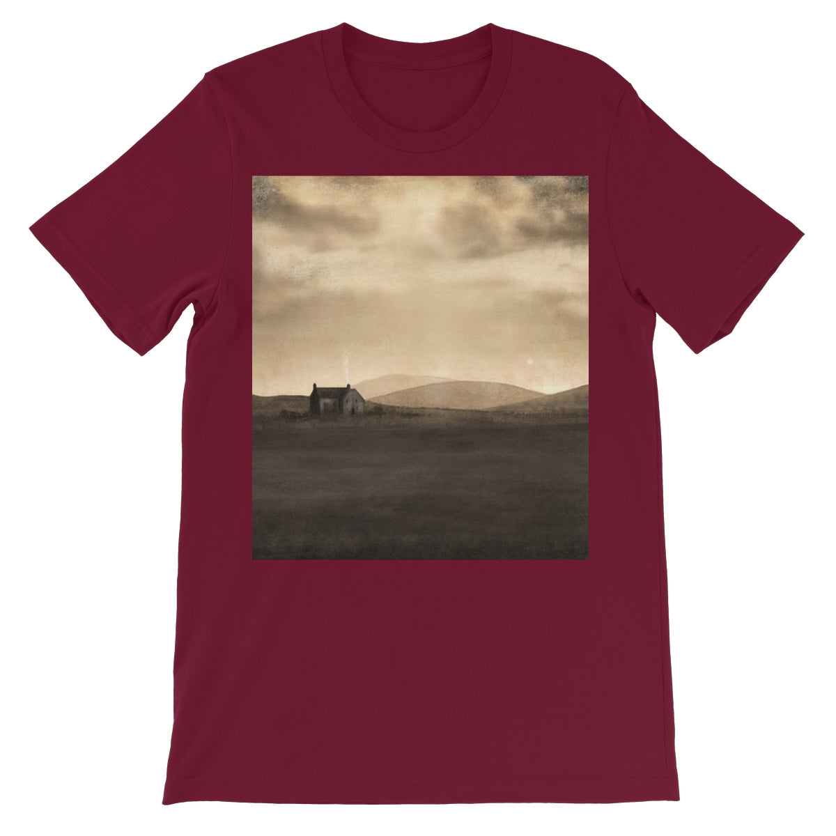 A Moonlit Croft Unisex Short Sleeve T-Shirt | Scottish Art Gifts