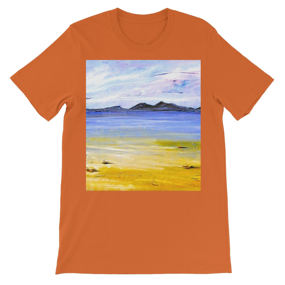 Camusdarach Beach Arisaig Unisex Short Sleeve T-Shirt | Scottish Art Gifts