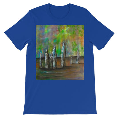 Callanish Northern Lights Lewis Unisex Short Sleeve T-Shirt | Scottish Art Gifts