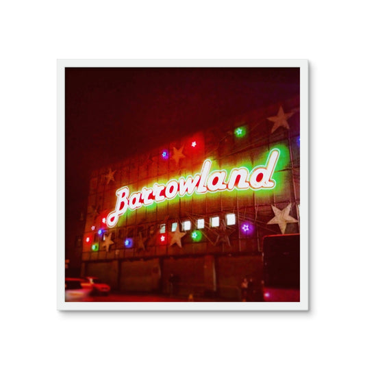 A Neon Glasgow Barrowlands Framed Art Tile | Scottish Art Gifts
