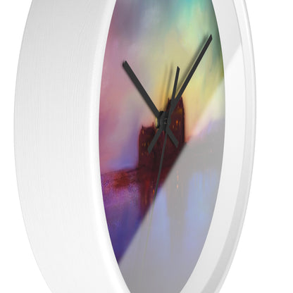 Eilean Donan Castle Sonnenuntergang-Wanduhr | Schottische Kunstgeschenke