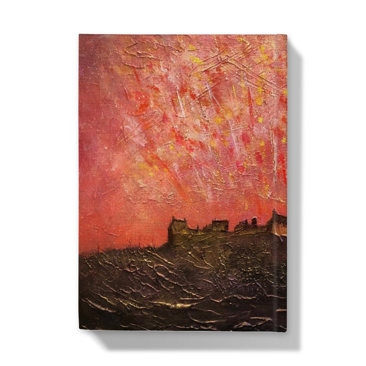 Edinburgh Castle Fireworks Hardback Journal | Scottish Art Gifts