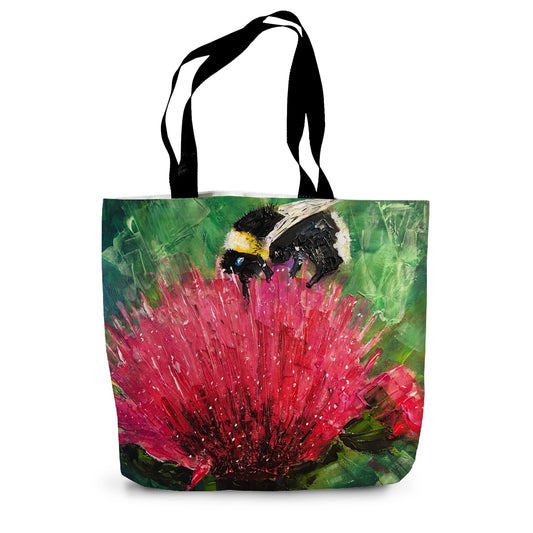 The Thistle & The Bee Canvas Tote Bag | Scottish Art Gifts