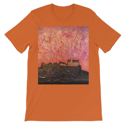 Edinburgh Castle Fireworks Unisex Short Sleeve T-Shirt | Scottish Art Gifts