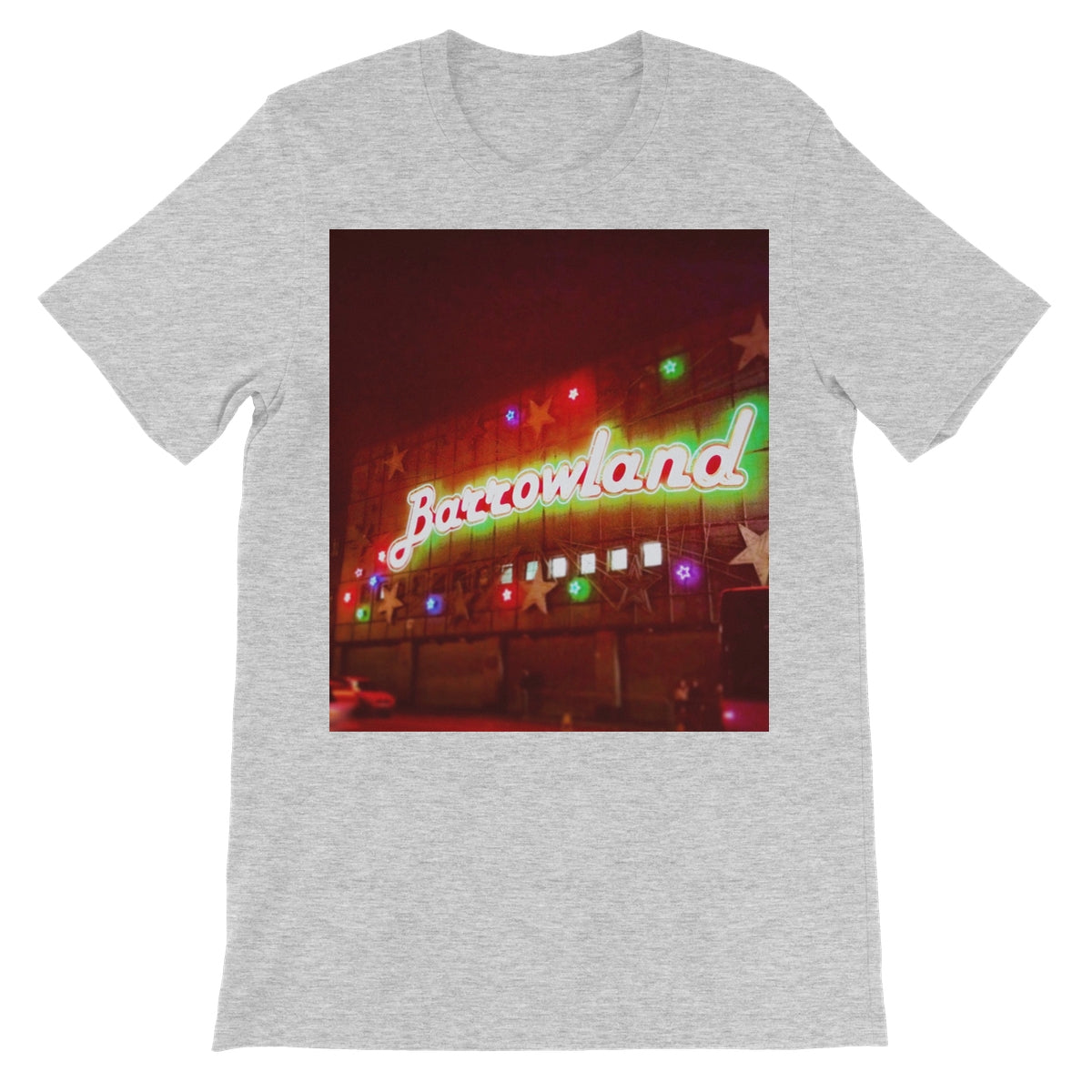 A Neon Glasgow Barrowlands Unisex Short Sleeve T-Shirt | Scottish Art Gifts