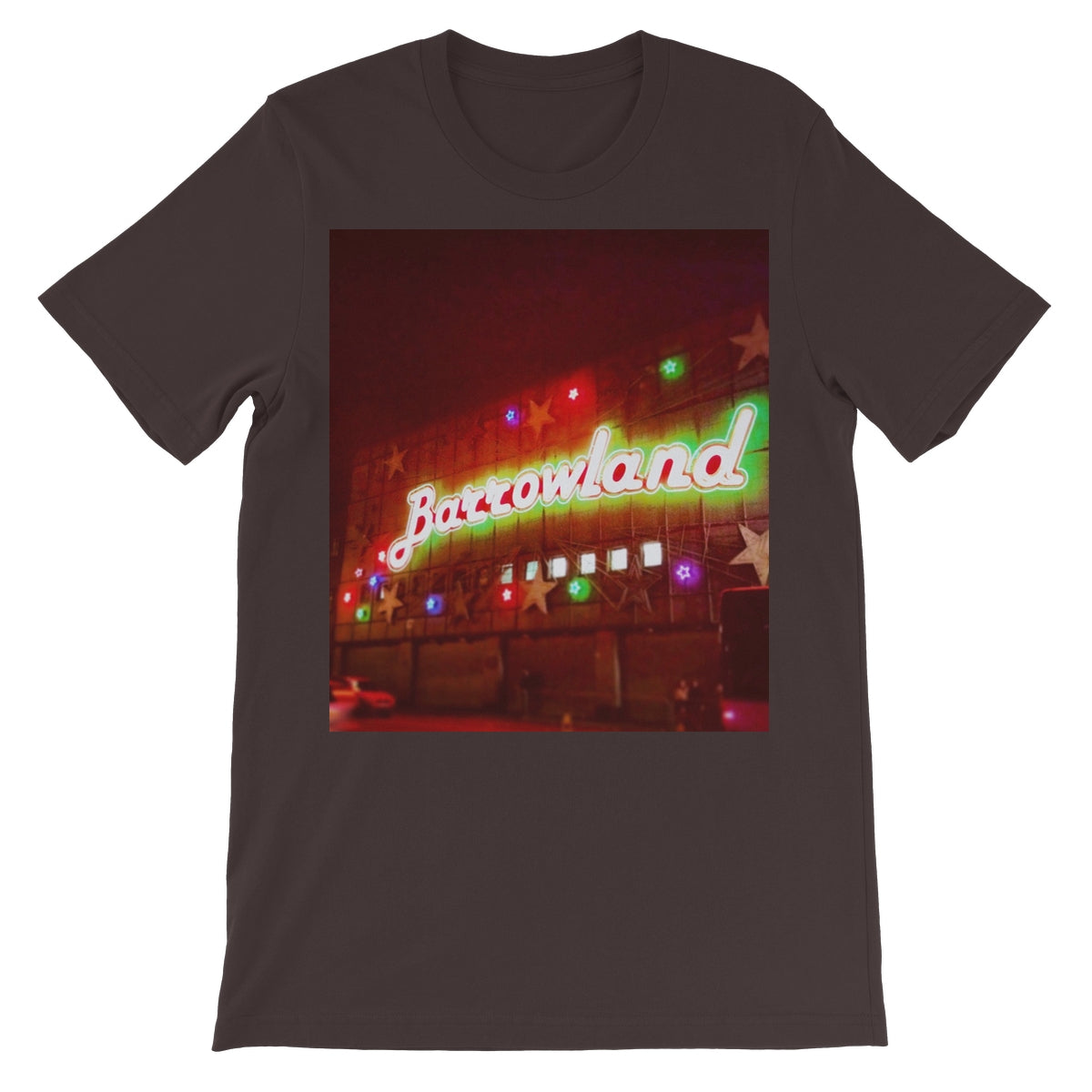A Neon Glasgow Barrowlands Unisex Short Sleeve T-Shirt | Scottish Art Gifts
