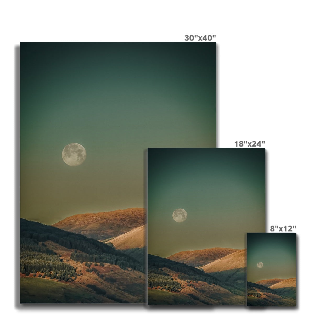 Argyll Moon Scottish Landscape Photography | Canvas