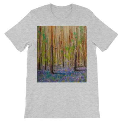 Highland Bluebells Unisex Short Sleeve T-Shirt | Scottish Art Gifts