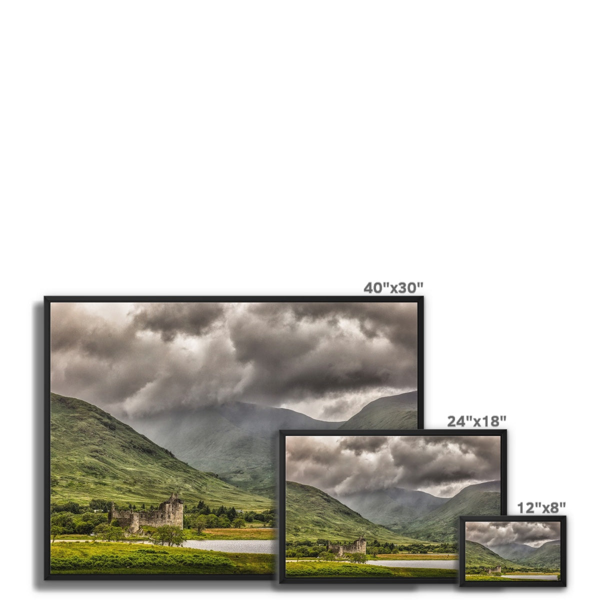 Kilchurn Castle Loch Awe Scottish Landscape Photography | Framed Canvas Prints From Scotland