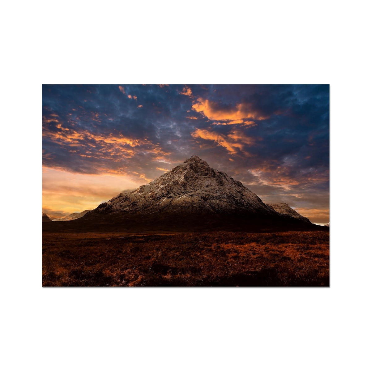 Buachaille Etive Mor Dusk Glencoe Scottish Landscape Photography | Fine Art Print