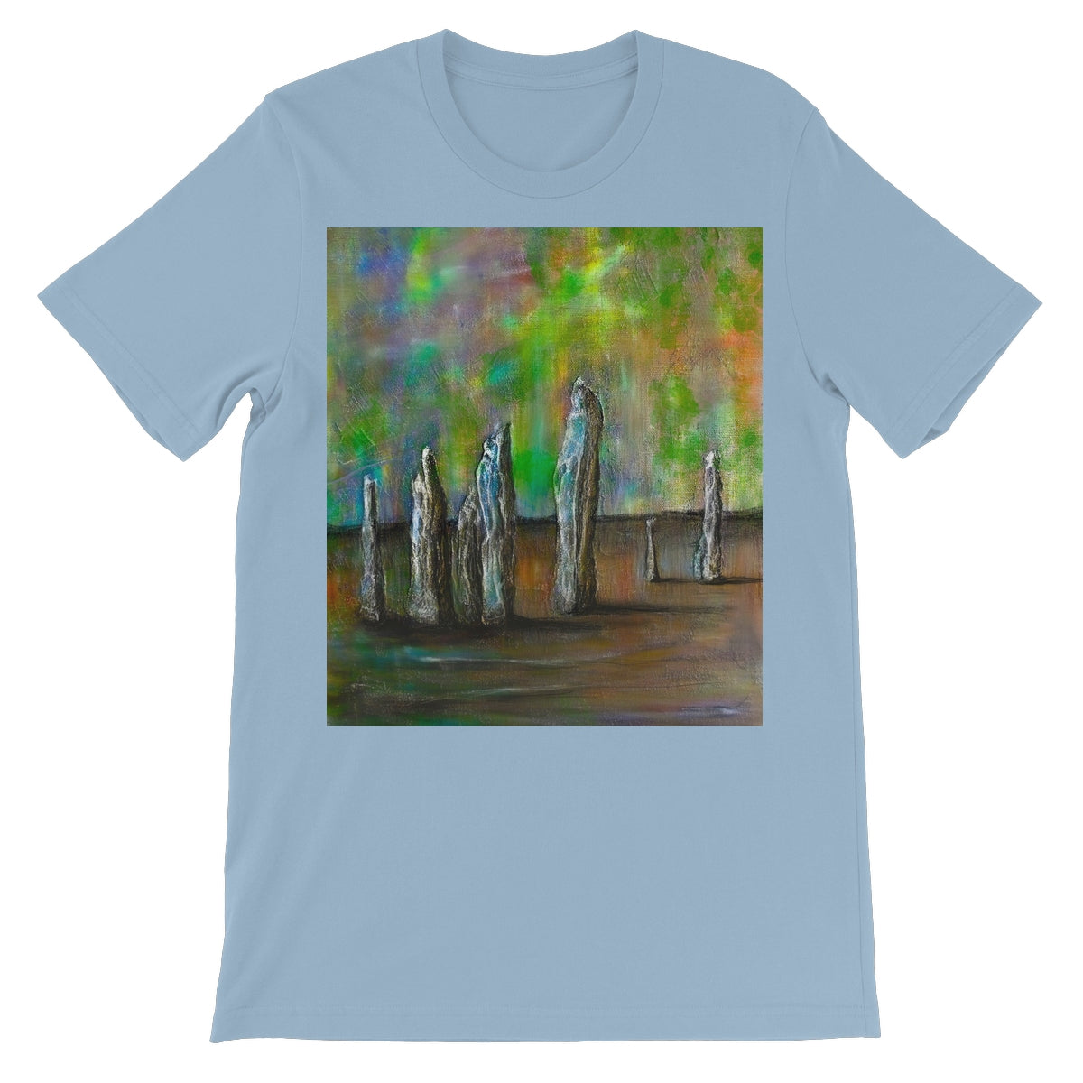 Callanish Northern Lights Lewis Unisex Short Sleeve T-Shirt | Scottish Art Gifts