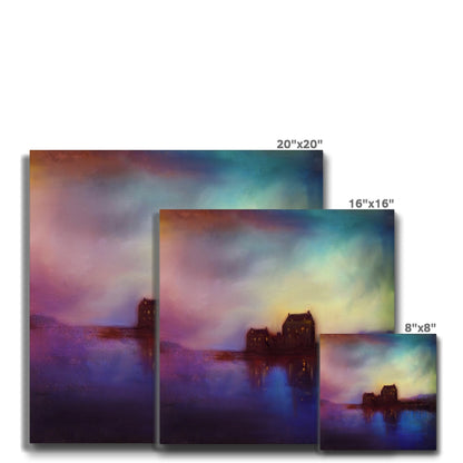 Eilean Donan Castle Sunset Eco Canvas | Scottish Art Gifts