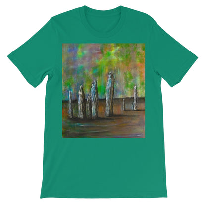 Callanish Northern Lights Lewis Unisex Short Sleeve T-Shirt | Scottish Art Gifts