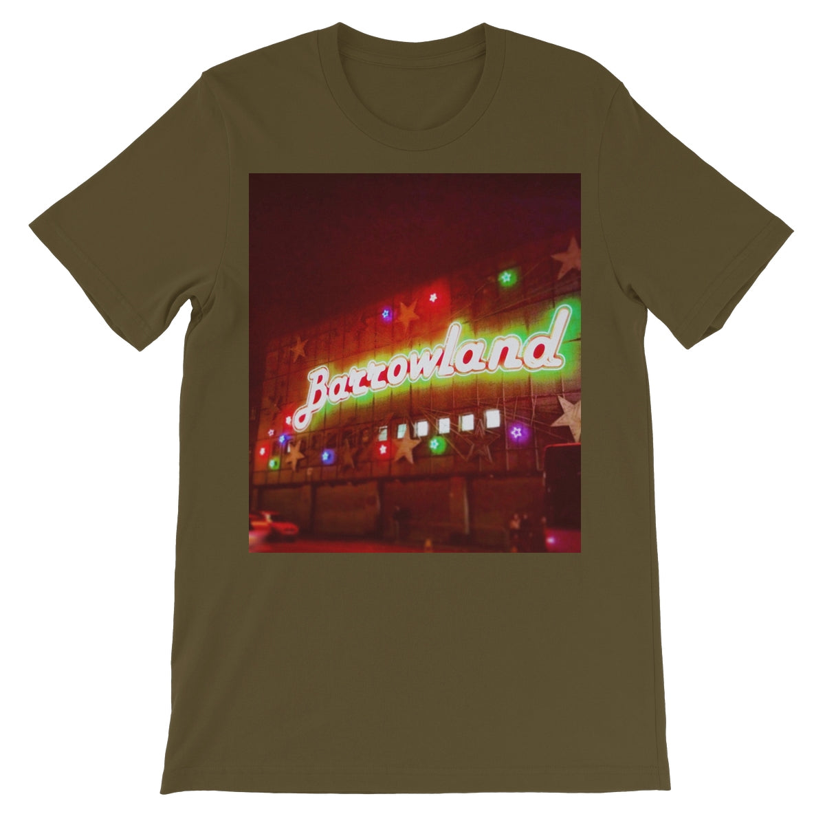 A Neon Glasgow Barrowlands Unisex Short Sleeve T-Shirt | Scottish Art Gifts