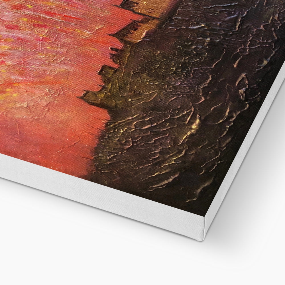 Edinburgh Castle Fireworks Eco Canvas | Scottish Art Gifts