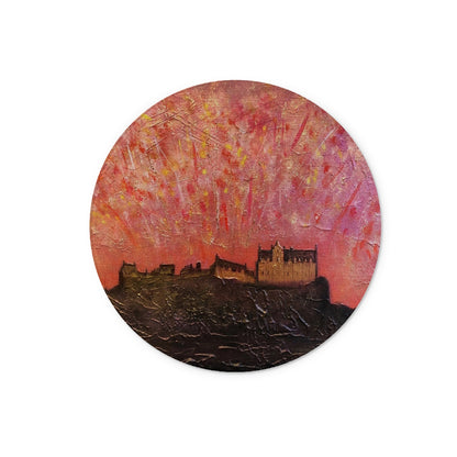 Edinburgh Castle Fireworks Glass Chopping Board | Scottish Art Gifts
