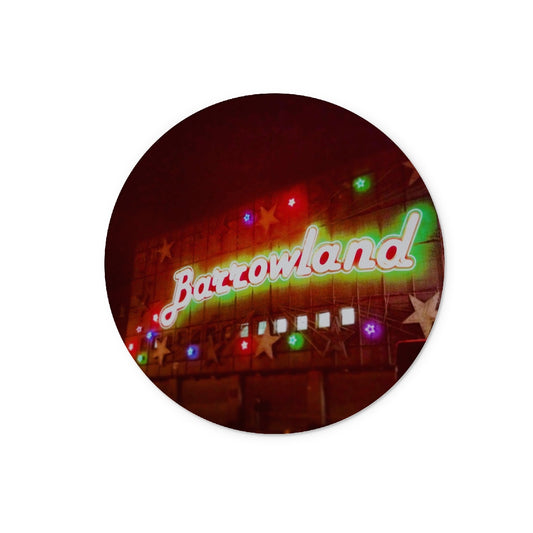 A Neon Glasgow Barrowlands Glass Chopping Board | Scottish Art Gifts