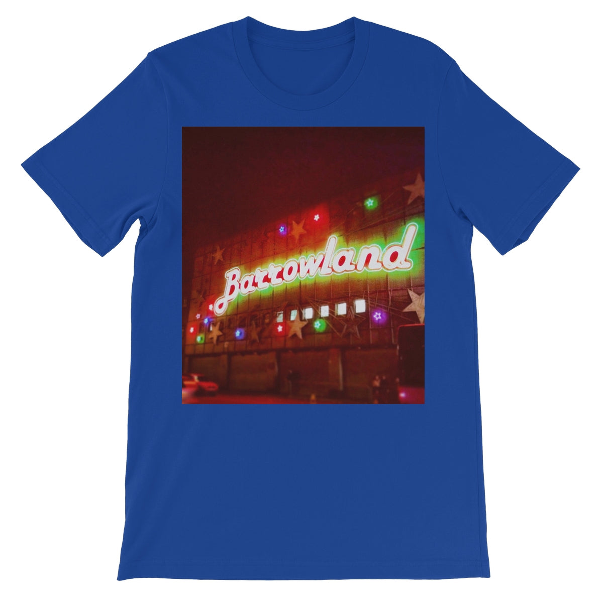 A Neon Glasgow Barrowlands Unisex Short Sleeve T-Shirt | Scottish Art Gifts