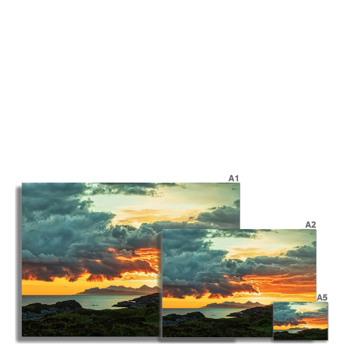 Sunset Over Skye From Ardtoe Scottish Landscape Photography | Fine Art Print