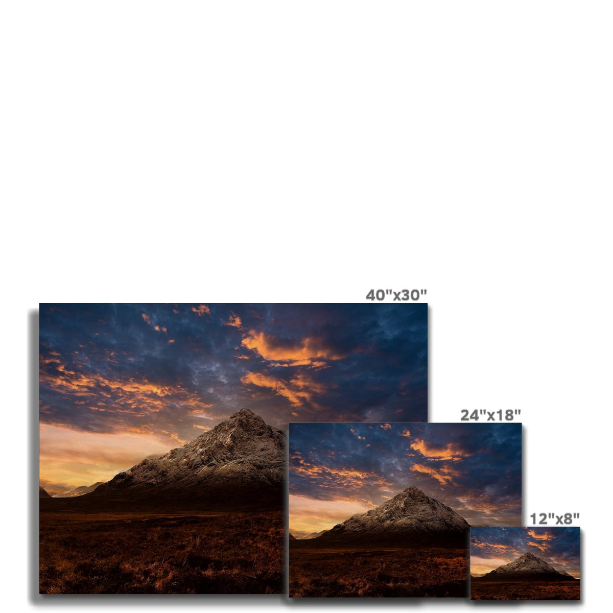 Buachaille Etive Mor Dusk Glencoe Scottish Landscape Photography | Canvas