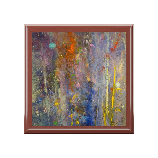 Caringorms Waterfall Abstract Jewellery Box | Scottish Art Gifts