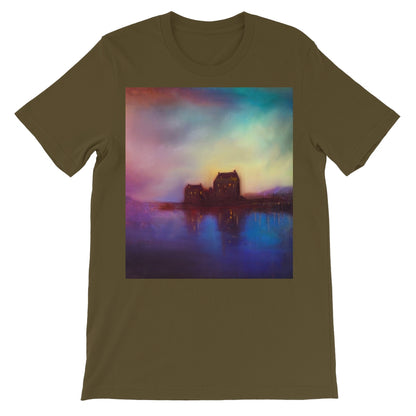 Eilean Donan Castle Sunset Unisex Short Sleeve T-Shirt | Scottish Art Gifts