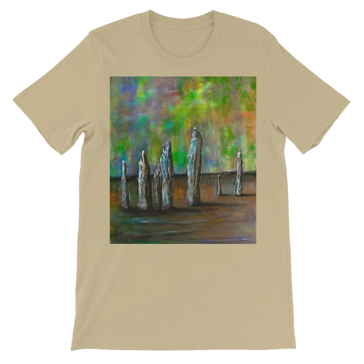 Callanish Northern Lights Lewis Unisex Short Sleeve T-Shirt | Scottish Art Gifts