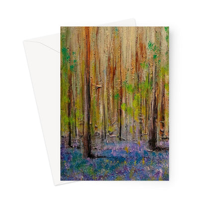 Highland Bluebells Greeting Card | Scottish Art Gifts