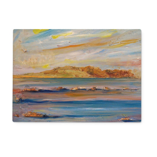 Tiree Dawn Glass Chopping Board | Scottish Art Gifts