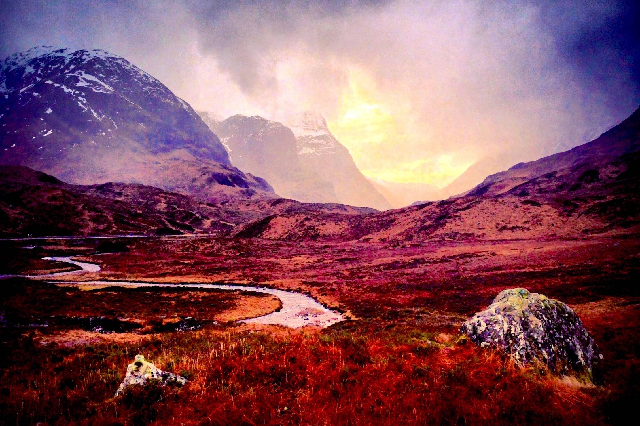 A Brooding Glencoe Statement Interior Wall Art Canvas