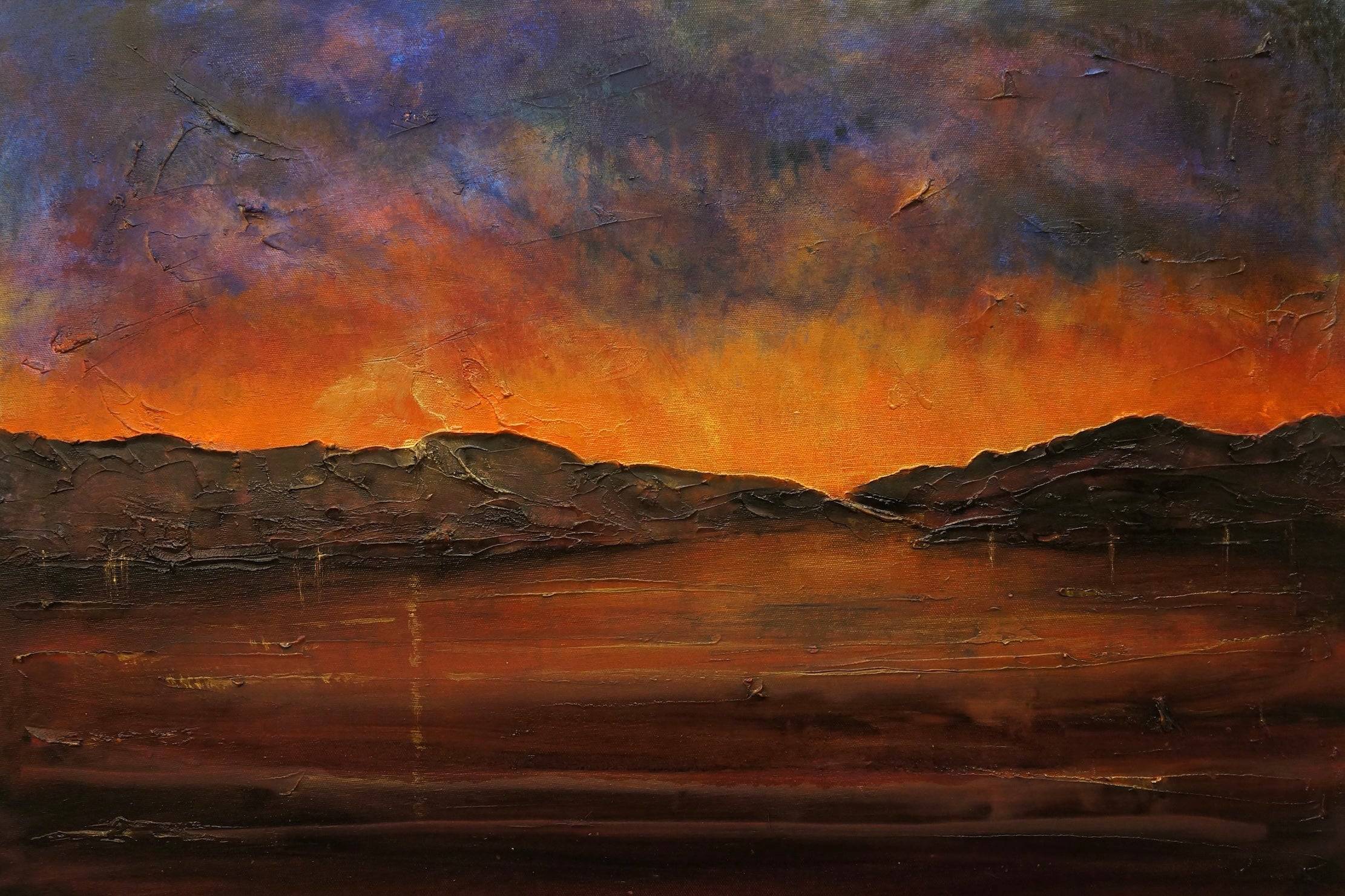 A Brooding Clyde Dusk Statement Interior Wall Art Canvas