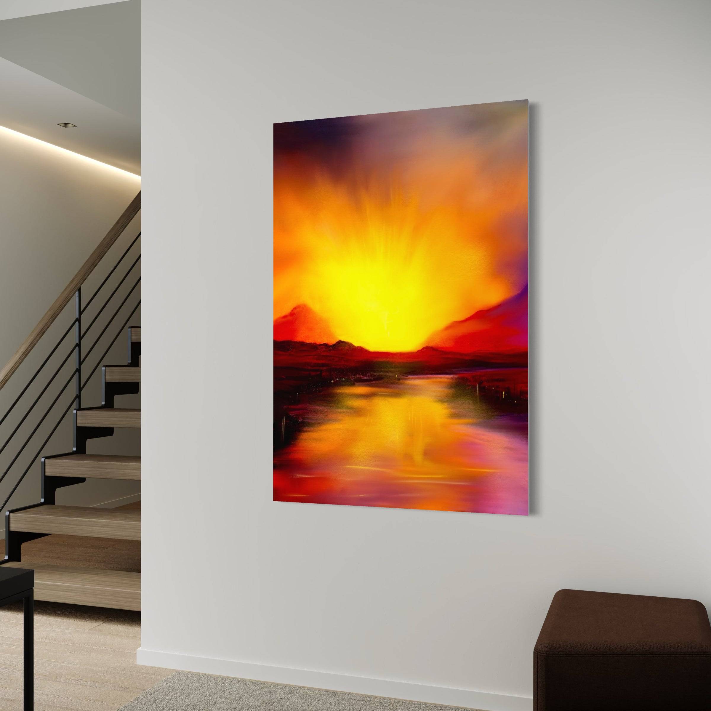 Skye Sunset Statement Interior Wall Art Canvas