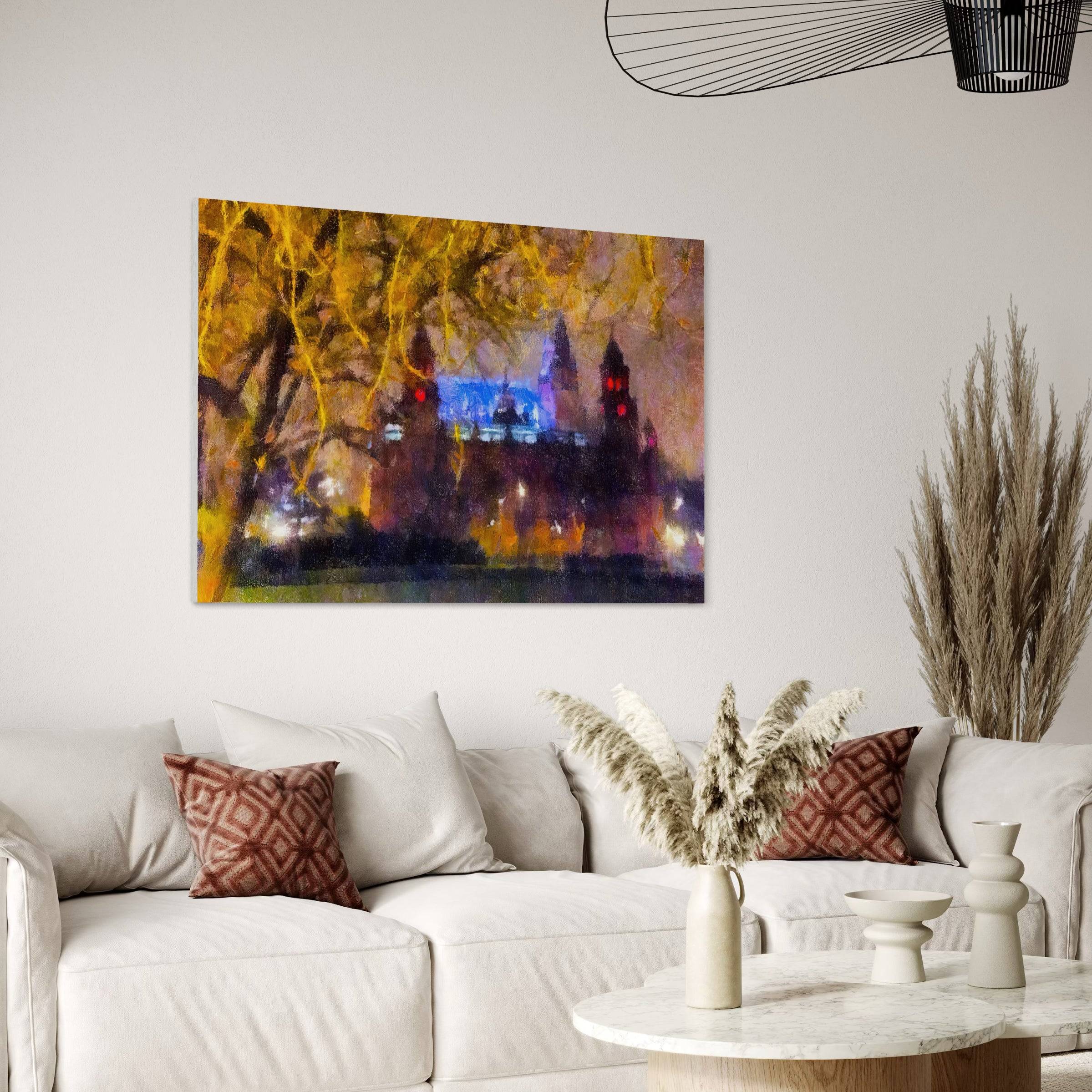 Kelvingrove Nights Statement Interior Wall Art Canvas