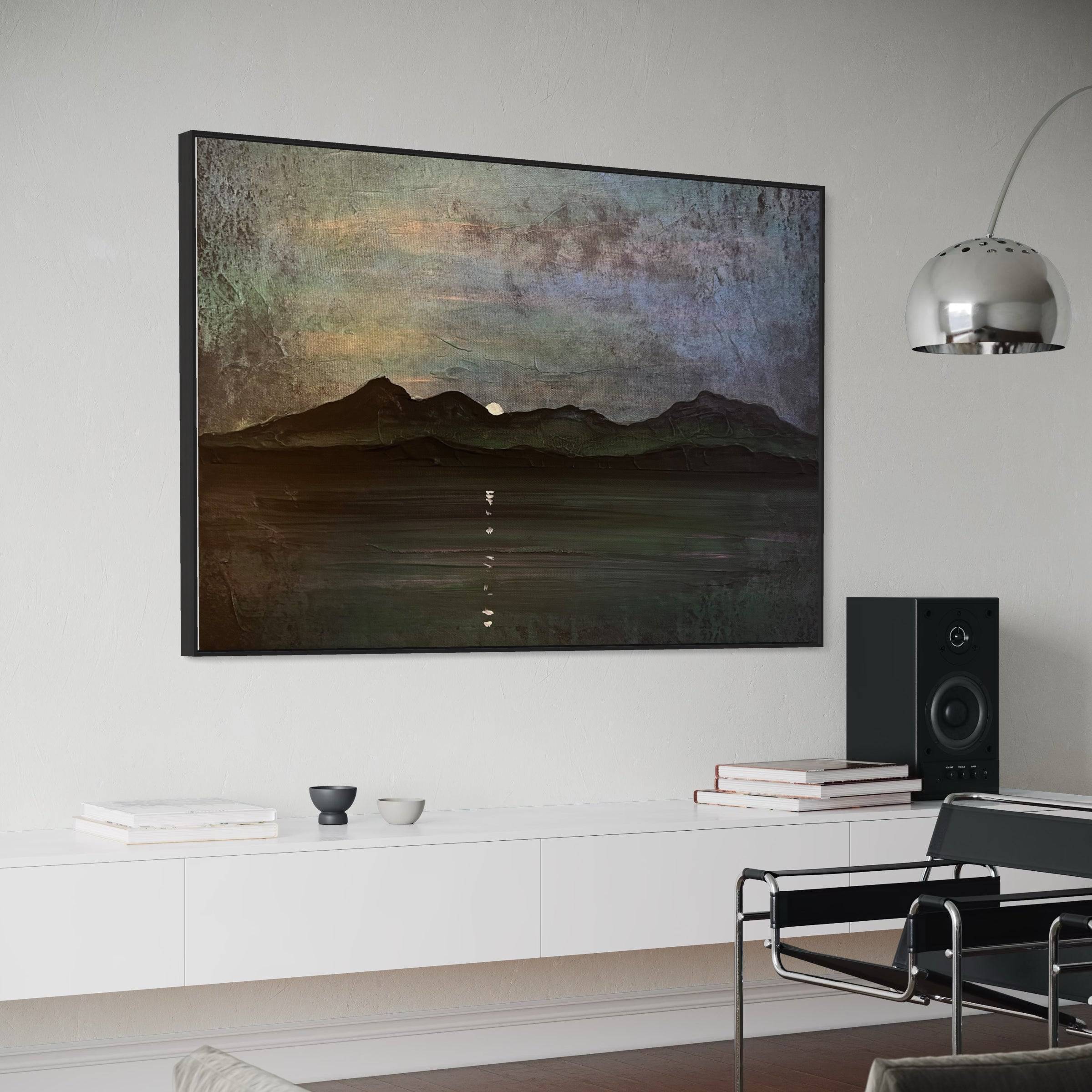 Sleeping Warrior Arran Moonlight Statement Interior Wall Art Canvas